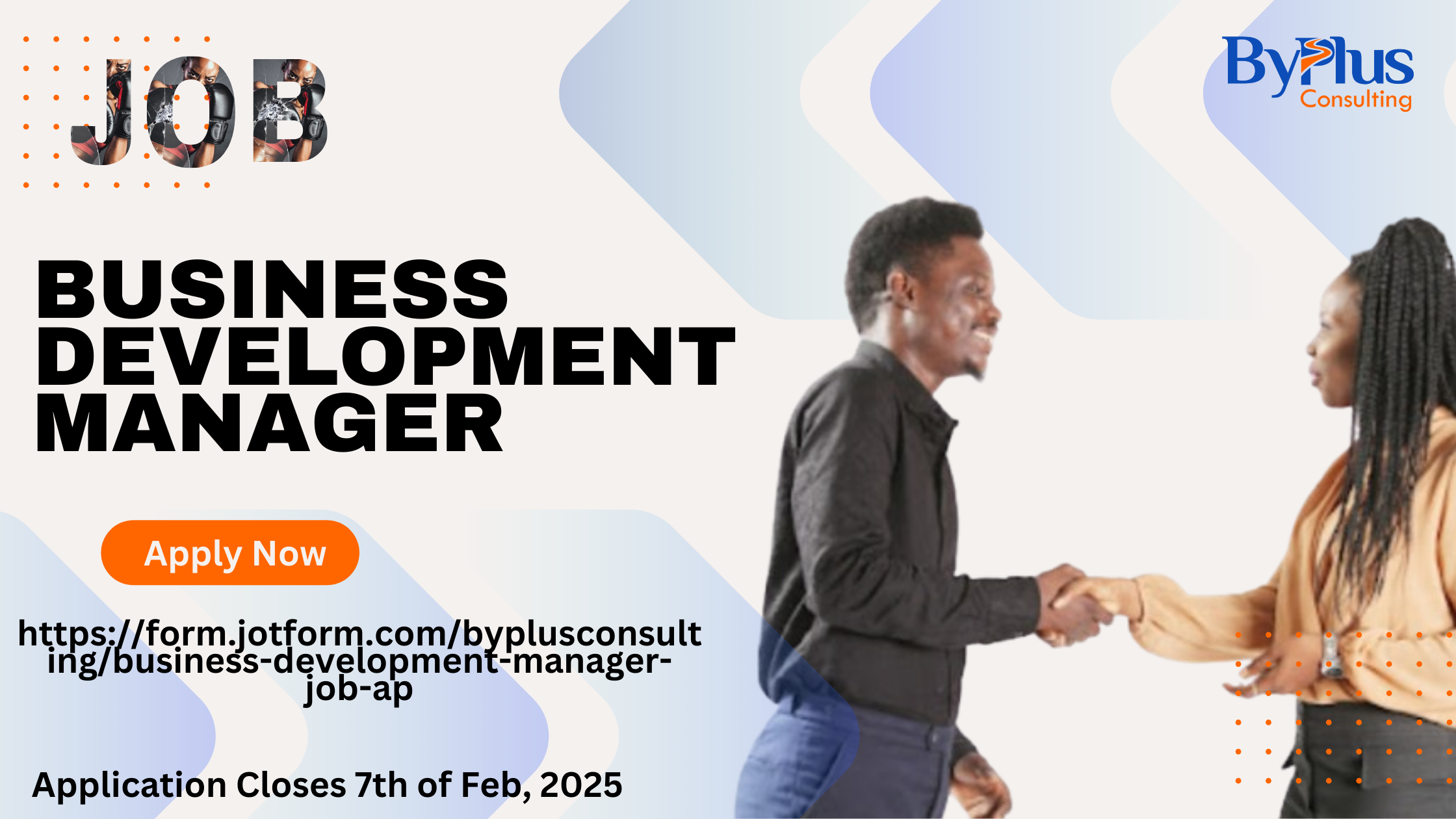 Apply for the position of a Business Development Manager